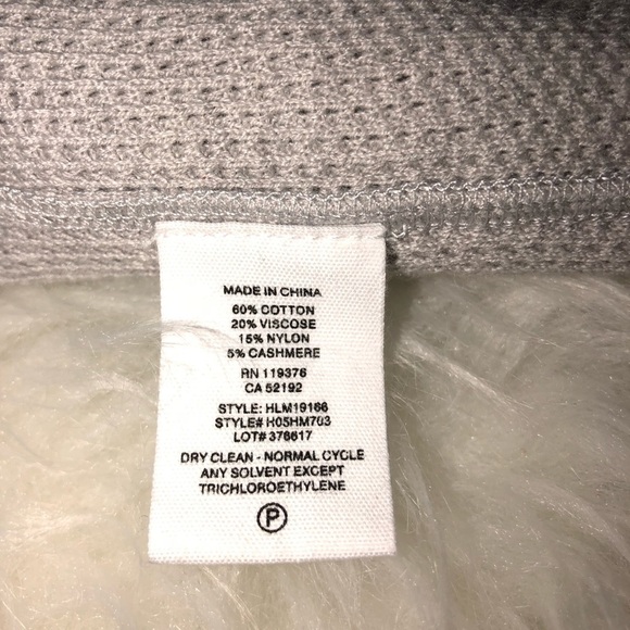 NWT HELMUT LANG Light Gray Cotton Cashmere Blend Knit Pullover Sweater - Picture 9 of 9